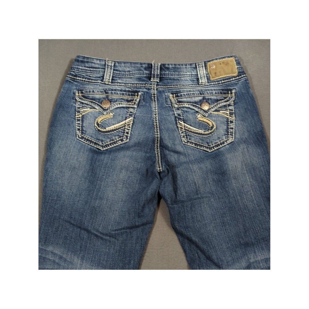 Silver Jeans Women's 14x32 Fits 33x30 Blue Suki Surplus Bootcut Denim